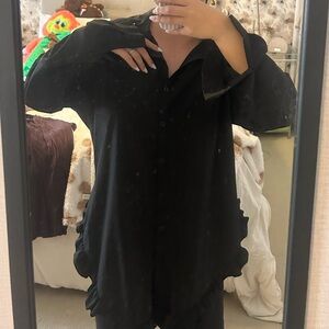 Elegant Black Women's Top